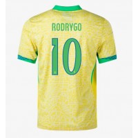 Brasilien Rodrygo Goes #10 Replika Hemmatröja Copa America 2024 Kortärmad